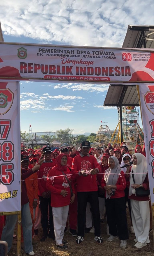 KEGIATAN JALAN SANTAI HUT RI KE 80 DESA TOWATA